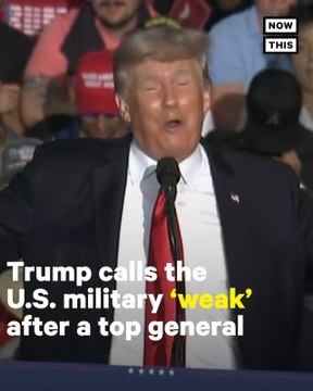 Trump Bashes Military at First Rally Since Leaving Office