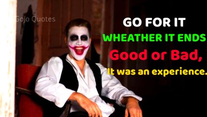 Don't Break Anyone's Heart | Joker Quotes | Gojo Quotes