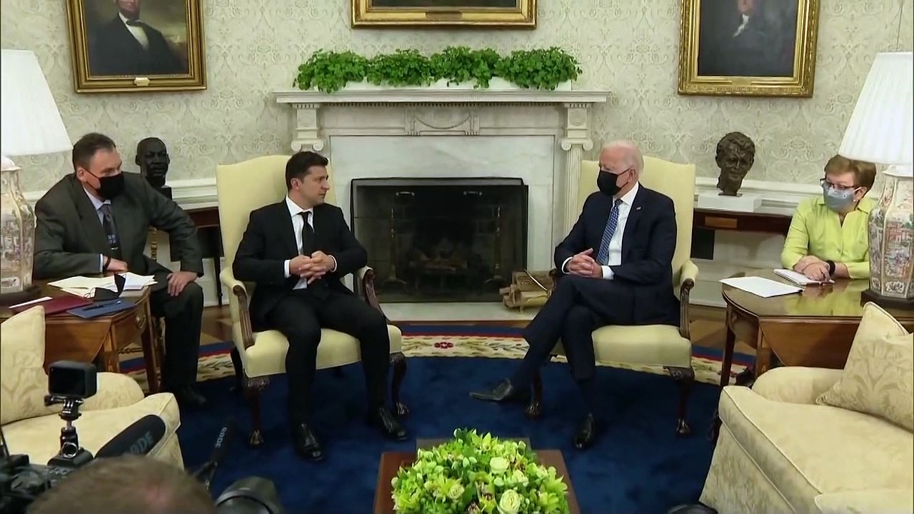 Unterstützung gegen Russland: Selenskyj tritt Biden in Washington