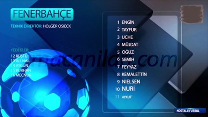 Fenerbahçe 3-0 Adana Demirspor [HD] 24.09.1994 - 1994-1995 Turkish 1st League Matchday 6