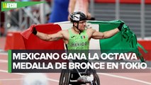 Juan Pablo Cervantes gana bronce en atletismo en Juegos Paralímpicos de Tokio