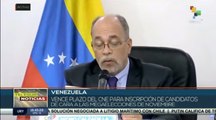 teleSUR Noticias 17:30 01-09: CNE de Venezuela cierra inscripción de candidatos para elecciones