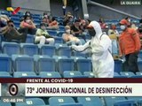 Jornada de desinfección 73 abordó espacios del Polideportivo José María Vargas del Estado La Guaira