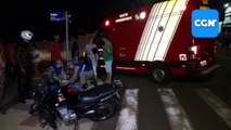 Motociclista se envolve em forte batida na Rua Xavantes, no Bairro Santa Cruz