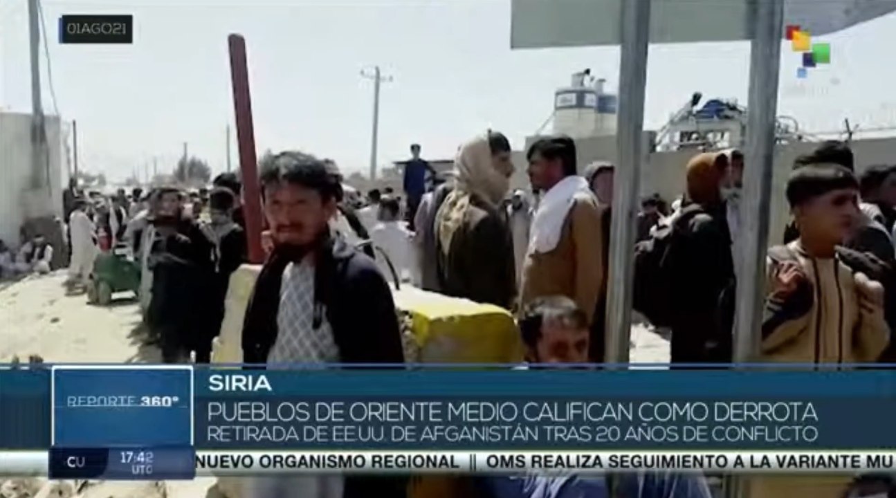 Pueblos del Medio Oriente califican salida de EE.UU. en Afganistán como derrota
