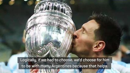 Скачать видео: Argentina coach eager to make maximum use of Messi in World Cup qualifiers