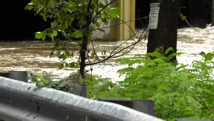 Downpours force road closures in central Pennsylvania