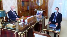 لقاء رئيس الجمهورية التونسية قيس سعيد مع السيّد علي مرابط، المكلّف بتسيير وزارة الصحّة