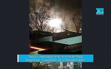 Temor y preocupación en la zona de Plaza España por "la explosión de un transformador"