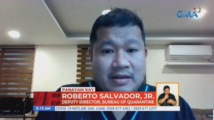 Panayam kay Roberto Salvador, Jr. deputy director, Bureau of Quarantine | UB