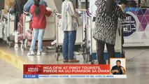 Mga OFW at Pinoy tourists, pwede na uli pumasok sa Oman | UB