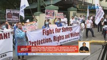 Healthcare workers at hospital staff, nagkilos-protesta para ipanawagan na ibigay na ang kanilang mga benepisyo | UB