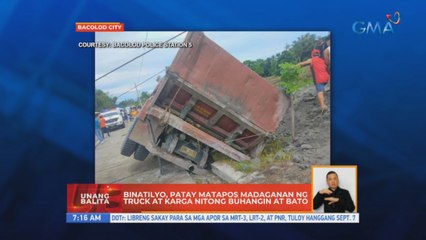 Binatilyo, patay matapos madaganan ng truck at karga nitong buhangin at bato | UB