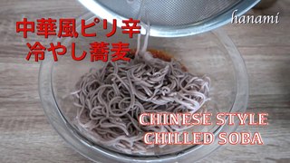 Chinese style spicy chilled soba | Easy Cold Soba Noodles (Buckwheat Noodles)
