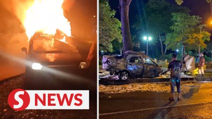 Miri man burnt to death in car crash