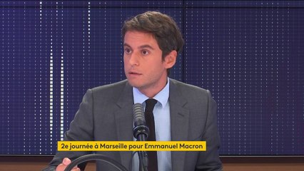 À Marseille, "le président de la République va droit au but pour faire travailler ensemble" les élus locaux, assure Gabriel Attal