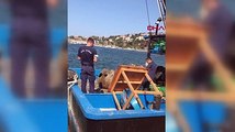 İstanbul Boğazı’nda balıkçı ağına mayın takıldı