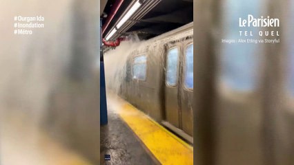 Ouragan Ida : le métro de New York inondé