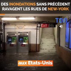 Les images surréalistes des inondations dans New-York à cause de l'ouragan Ida