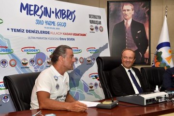 Deniz kirliliğine dikkat çekmek için Mersin'den, Kıbrıs'a yüzecek