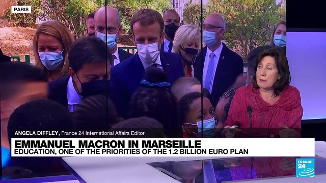 Macron visits school on first day of class amid Marseille visit