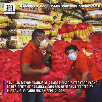 San Juan distributes food packs to Covid-affected residents