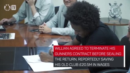 Willian ready for big Corinthians party following Arsenal exit