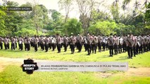 152 Satgas Garuda Bhayangkara FPU 3 MINUSCA Menjalani Latihan Akhir Jelang Pembaretan di Pulau Tegal Mas, Lampung (1/3)