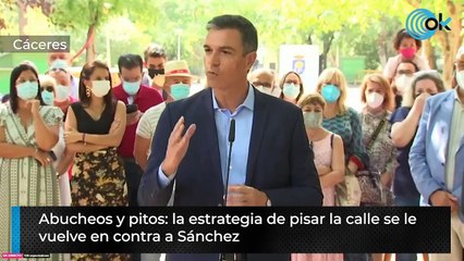 Abucheos y pitos: la estrategia de pisar la calle se le vuelve en contra a Sánchez
