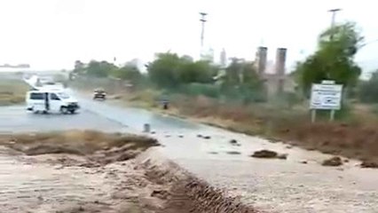 La tormenta ha descargado 25,5 litros de agua en media hora en Águilas.