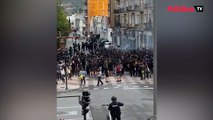 Disparos de goma a la altura de la cabeza para desalojar un gaztetxe en Pamplona