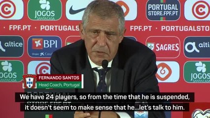 Santos confirms suspended Ronaldo won't travel to Azerbaijan
