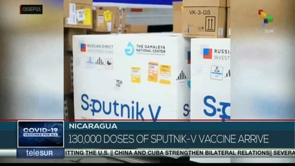 Nicaragua: A total of 130,000 doses of Sputnik-V vaccine arrive in the Central American country