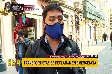 Transportistas declaran emergencia su sector y anuncian paro general