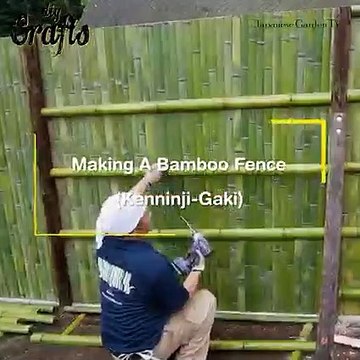 making a bamboo fence ideas for garden kenninji gaki Japanese bamboo fence knots