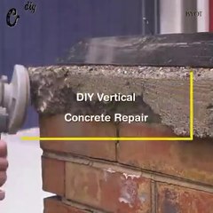 diy vertical concrete repair how to repair wall damage cement wall crack repair concrete wall