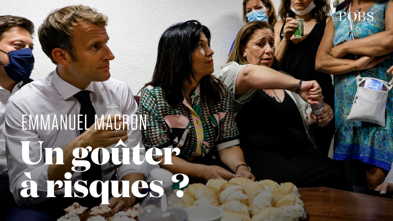 A Marseille, Emmanuel Macron retire son masque et agace les réseaux sociaux