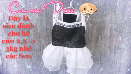 CÁCH MAY ĐẦM XINH CHO CHÓ MÈO /  HOW TO MAKE A BEAUTIFUL DRESS FOR  DOG AND CAT