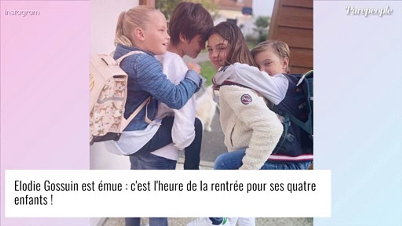 Elodie Gossuin maman : rentrée émouvante pour ses 4 enfants qui ont bien grandi