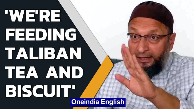 AIMIM chief Asaduddin Owaisi slams Centre after Indian envoy meets Taliban | Watch | Oneindia News