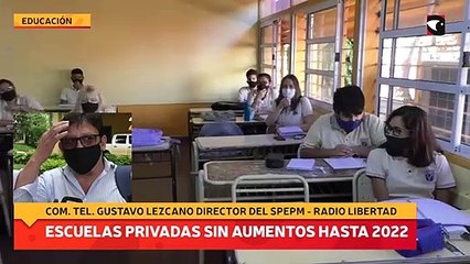 Escuelas privadas sin aumentos hasta 2022