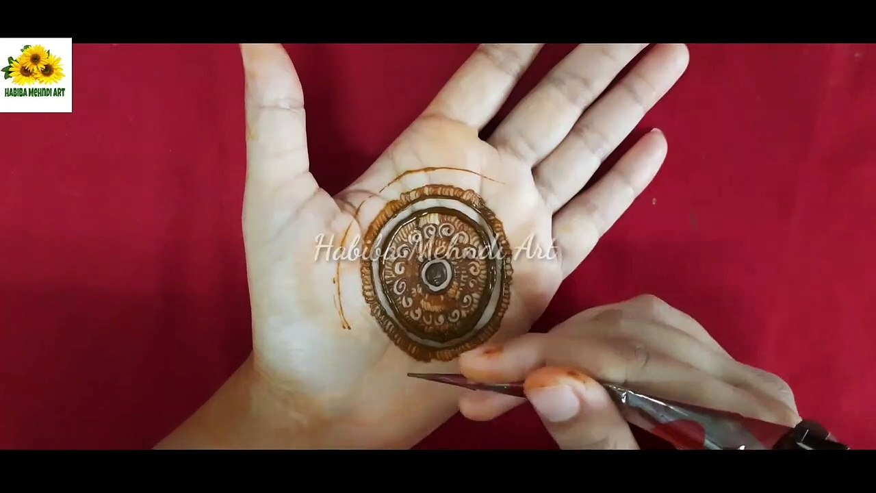 Mandala mehndi - mandala mehendi design for beginners  - heavy mandala mehandi - Habiba Mehndi Art