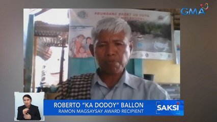 Mangingisdang si Roberto 'Ka Dodoy' Ballon, ginawaran ng prestihiyosong Ramon Magsaysay Award | Saksi