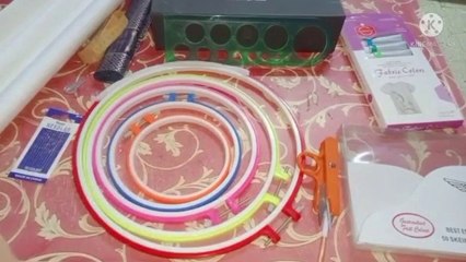 اساسيات واهم الخامات لتعلم التطريز علي القماش