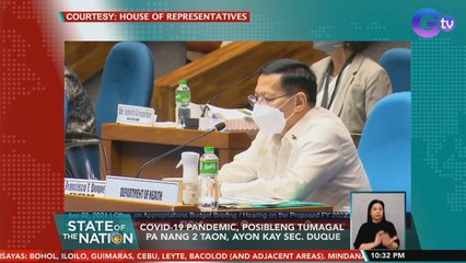 COVID-19 pandemic, posibleng tumagal pa nang 2 taon - Sec. Duque | SONA