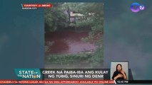 Creek na paiba-iba ang kulay ng tubig, sinuri ng DENR | SONA