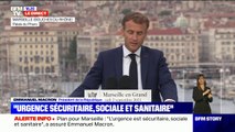 CRS, caméras de vidéosurveillance, nouveaux magistrats et enquêteurs: Emmanuel Macron détaille son plan pour la sécurité et la justice à Marseille