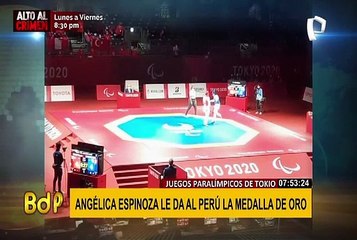 Angélica Espinoza gana medalla de oro en Para Taekwondo de Tokio 2020
