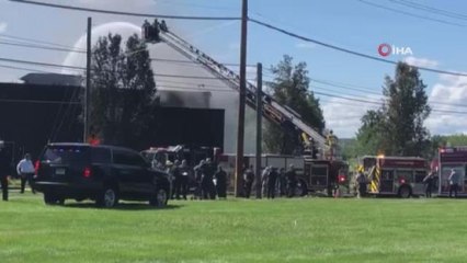 ABD'de özel jet binanın üzerine düştü