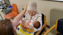 108-Year-Old Great Great Grandmother Meets Newborn Baby